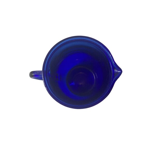 Vintage 1930s Mini Cobalt Blue Creamer Pitcher - Picture 2 of 3